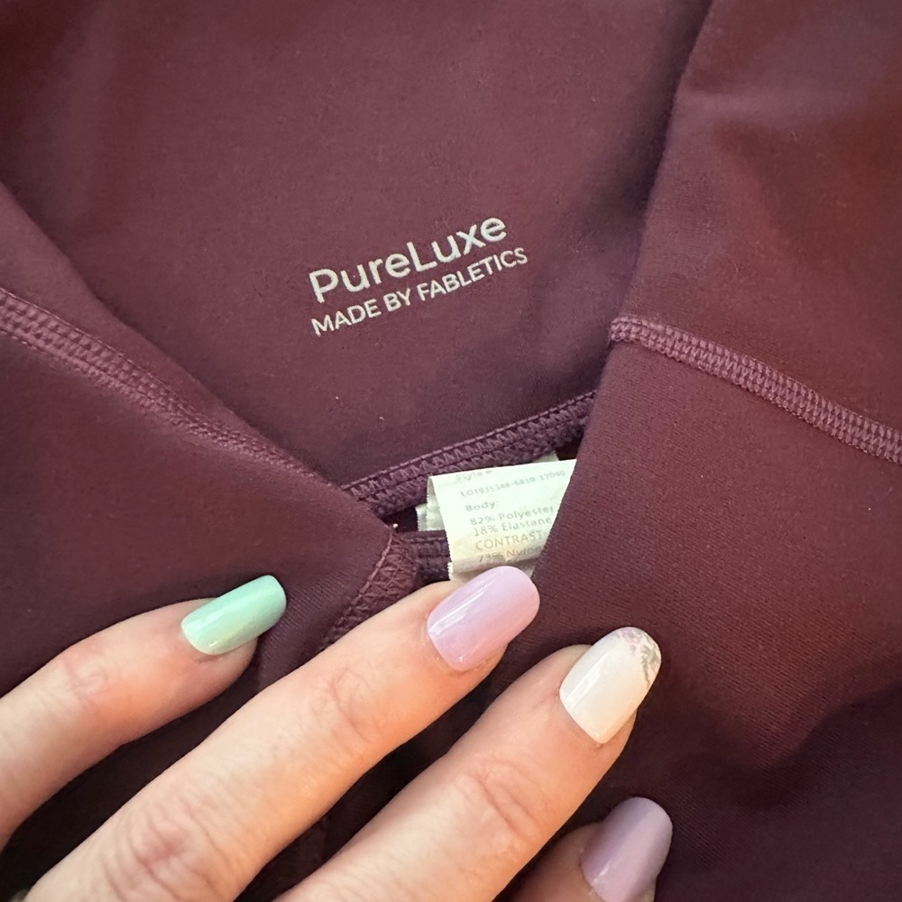 Fabletics Burgundy Full length Legging - Medium - Picture 14 of 14